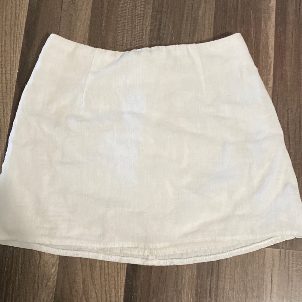 white skirt